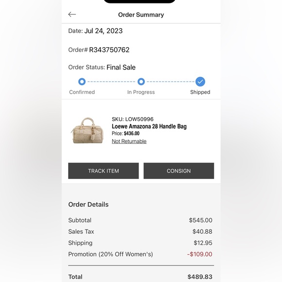 Authentic 2007 Loewe Amazona 28 Handle Bag - Picture 5 of 6